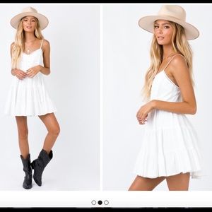 White mini sun dress! BRAND NEW!